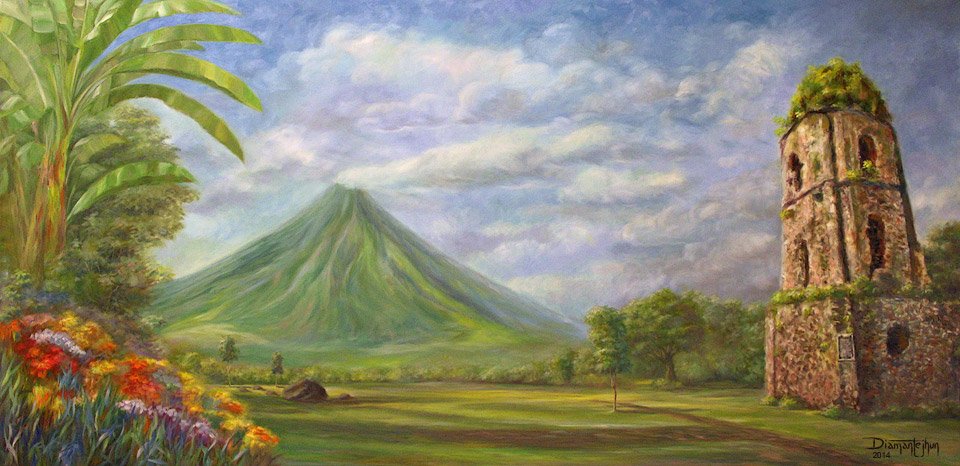 Cagsawa Ruins Mayon Volcano - Jhun Ciolo Diamante
