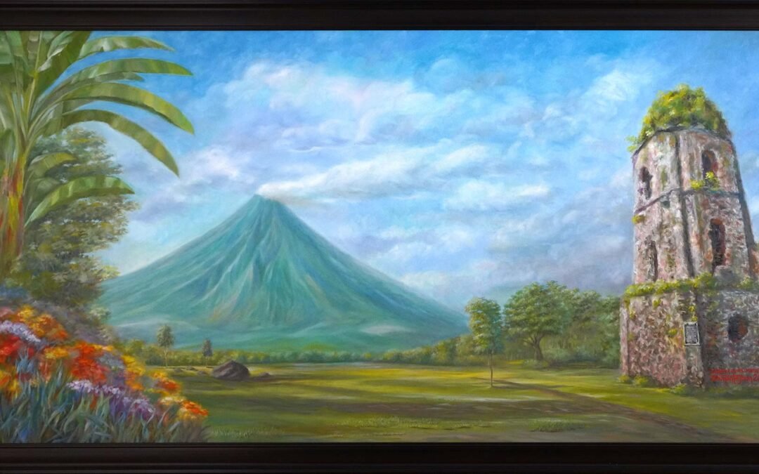 023 Mayon Volcano with Cagsawa Ruins